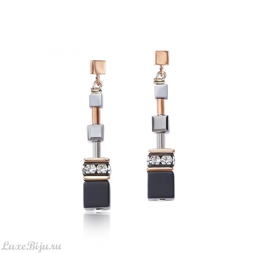 Серьги Coeur de Lion Rosegold-Silver 5008/21-1631