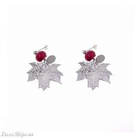 Серьги Ester Bijoux Канадский Клён OR756-S BW