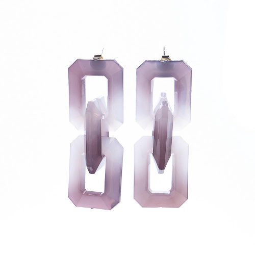 Серьги Moon Paris, Lorian, с объемными звеньями, ML-21.11-001 фиолетовый