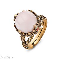 Фактурное кольцо Fiore di Firenze, AN1811 QUARZO ROSA
