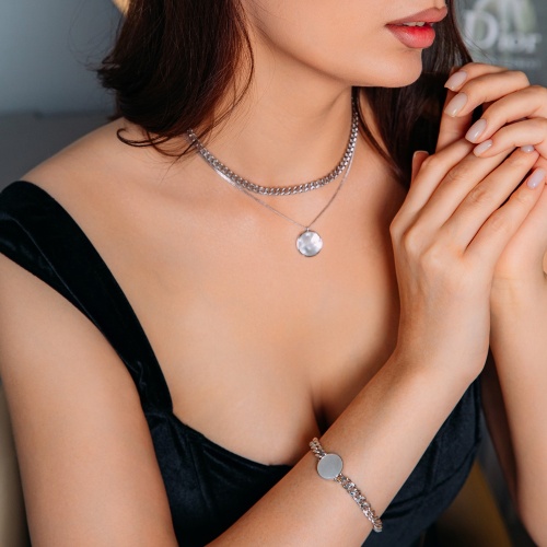 Колье Fiore Luna MOP, B2105NM-N01.2 BW/S фото 5