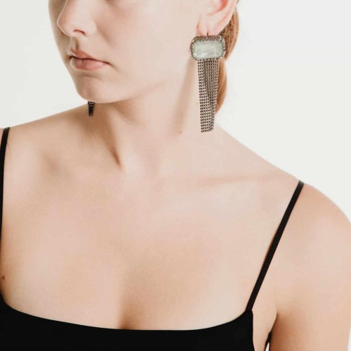 Серьги Katerina Vassou, Agram, с кристаллом, KV24.2-401502BAGAVE аквамариновый фото 2