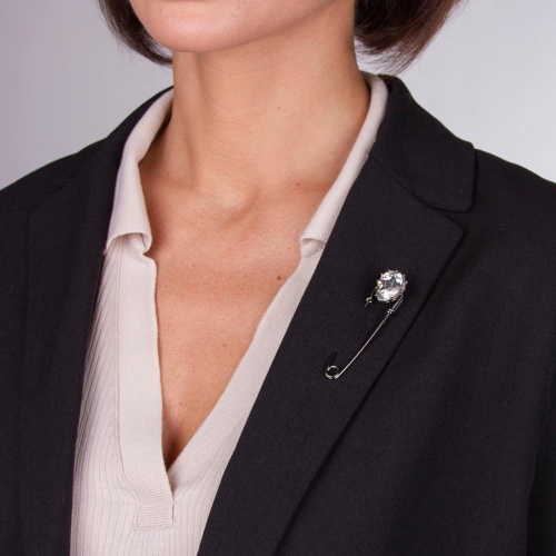 Брошь Moon Paris, Nord, с кристаллом в форме капли, MoS-22.03-045 хрустальный фото 3