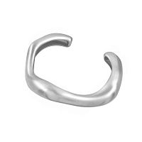 Браслет Dansk Copenhagen, Courage Waterproof, кафф из матовой органической стали, DNSK26.1-7W2507008 серебристый