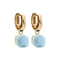 Серьги Qudo FIRENZE (G) Air Blue Opal, 107001/20-4701