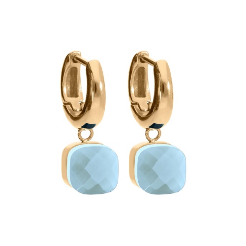 Серьги Qudo FIRENZE (G) Air Blue Opal, 107001/20-4701