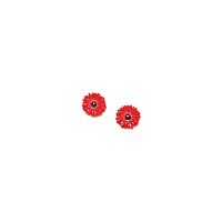Пусеты Franck Herval, Ruby, с агатом и цветной эмалью, FH24.1-12-68860 красный