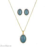 Комплект Possebon pearl green agate S3527.17 G/G