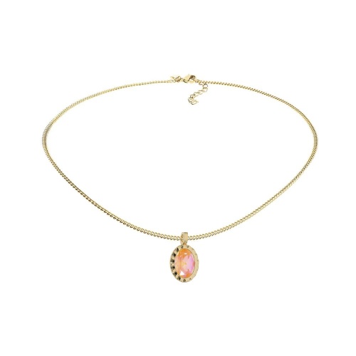 Колье Qudo TIVOLA UNICA big (G/P) Crystal orange ignite 3cm, 420714 фото 3