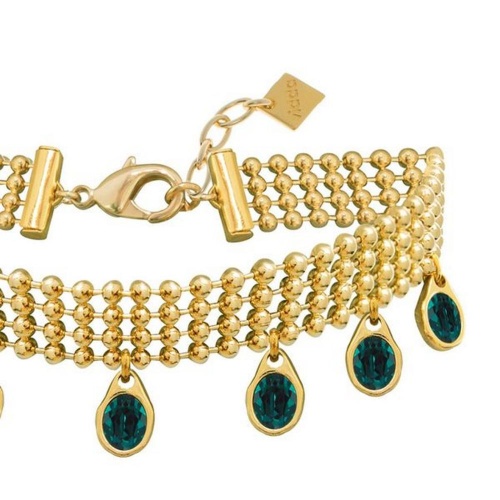 Колье VIDDA, Lady, с австрийскими кристаллами, VD22-01471 зеленый, 45см фото 9