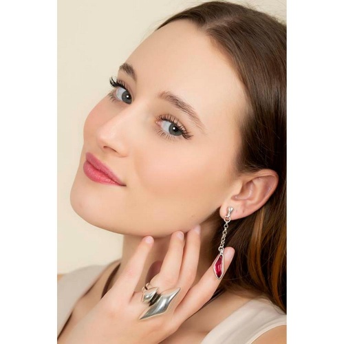 Серьги Ciclon, Laguna negra, с муранским стеклом, CN-241605 коричневый фото 2