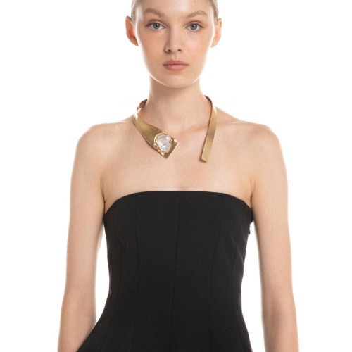 Колье Katerina Vassou, Twinkling, гривна, с жемчугом, KV26.1-404776G золотистый фото 2