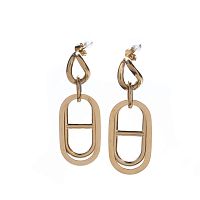 Серьги Moon Paris, с овальными подвесками, Mo-22.03-043 золотистый