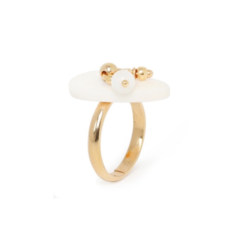 Кольцо Nature Bijoux, Ivory, разъемное,кость,перламутр жемчужный, NB22.1-19-24366 белый фото 4