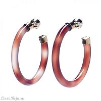 Серьги Moon Paris, Loriane, пол-ца, большие, ML-20.01-053 коричневый