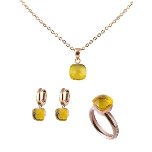 Колье Qudo Firenze light topaz 400329.1 BR/RG фото 6