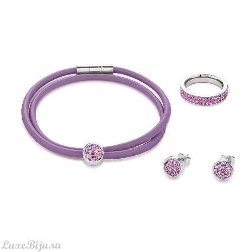 Пусеты Coeur de Lion Light Amethyst 0118/21-0826 фото 2