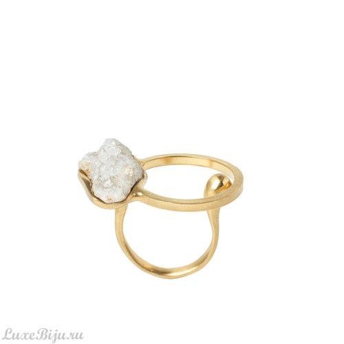 Кольцо Katerina Vassou, Reverb, с друзой агата, KV26.1-406079GWHITE белый