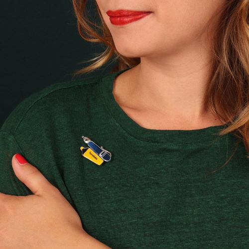 Брошь TARATATA, Histoire-geo, с цветной эмалью, TT-H21-03202-10M желтый фото 5