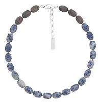 Колье Nature Bijoux, Skala, с содалитом и эбеновым деревом, NB26.1-15-43741 синий