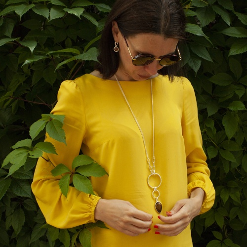 Колье Fiore Luna COFFE AGATE, LN3171-3 BR/S фото 4