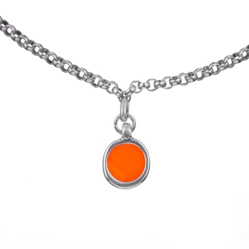 Колье Tra-la-ra, Fluor, с подвеской из смолы, TLR23-235P205 оранжевый фото 3
