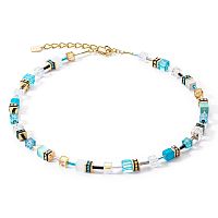 Колье Coeur de Lion Turquoise-Gold, 2838/10-0616