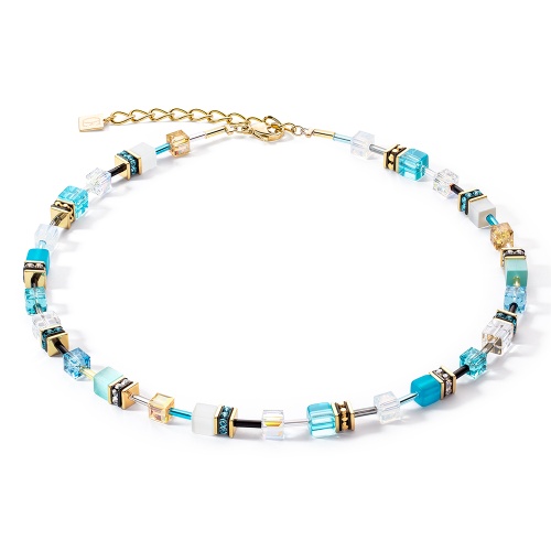 Колье Coeur de Lion Turquoise-Gold, 2838/10-0616
