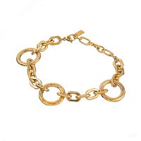 Браслет Dansk Copenhagen, Courage Waterproof, с фактурными кольцами, DNSK25.2-7W2507003 золотистый