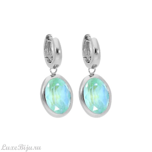 Серьги Qudo Creole TIVOLA small (S/P) Silky sage delite, 310692