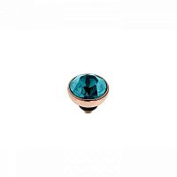Шарм Qudo Bottone Blue Zircon 8 мм 680114 BL/RG