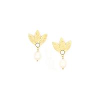 Серьги Franck Herval, Merry, с кристаллом Swarovski и жемчугом, FH24.2-12-68953 золотистый