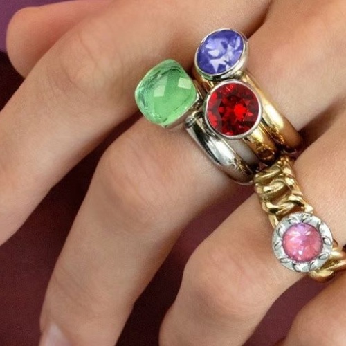 Кольцо Qudo FIRENZE 16.5 (S) Peridot, 107000/40-4516 16.5 фото 2