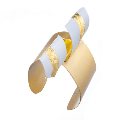 Браслет Katerina Vassou, Aegir, кафф, KV23-306443 белый фото 2