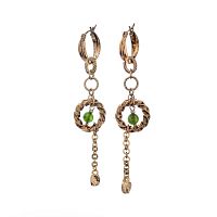 Серьги Lanzerotti, Elisir, с жадом, LZ-25.10-329 зеленый