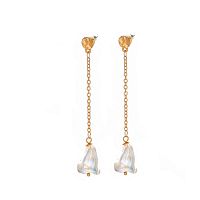 Серьги Dansk Copenhagen, Audrey, с цепью и жемчугом, DNSK26.1-3C2401036 золотистый