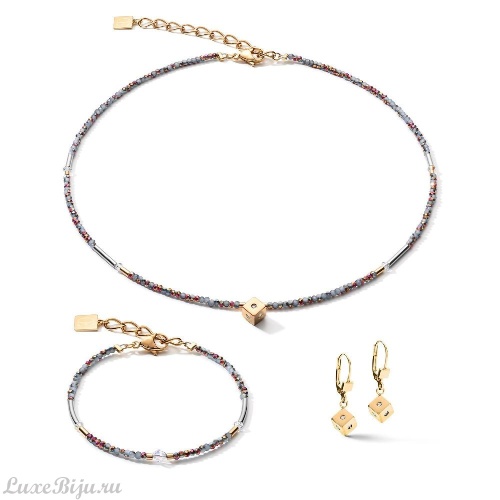 Серьги Coeur de Lion Light Blue-Gold 5080/20-0745 фото 4