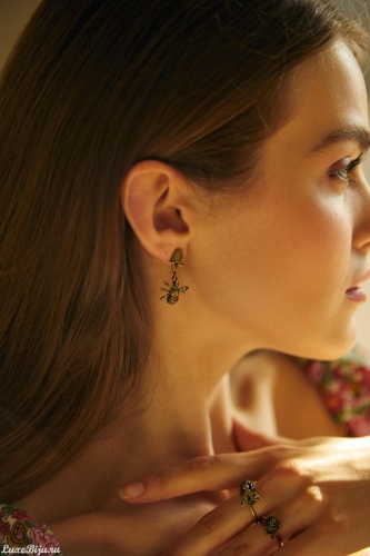 Серьги пусеты Fiore di Firenze OR2104 CRYSTAL фото 16