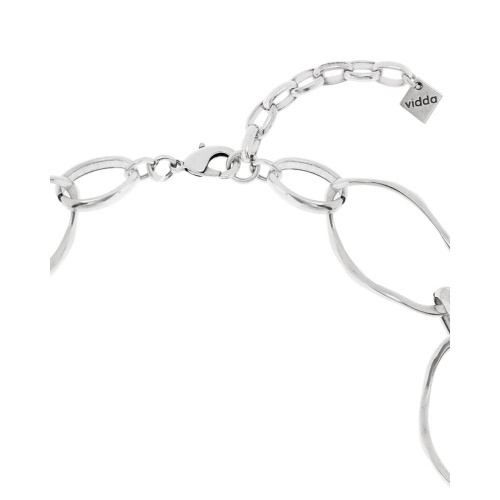 Колье VIDDA, Shadow, с овальными звеньями неправильной формы, VD25.2-02103 серебристый фото 2