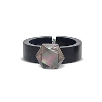 Браслет Nature Bijoux, Vendome, кафф, с перламутром и рогом, NB26.2-13-44633 серый