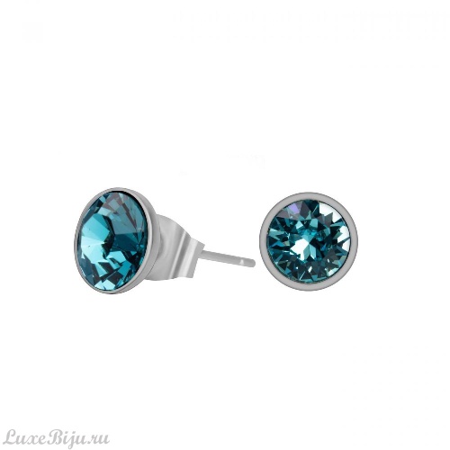 Пусеты Fiore Luna Light Turquoise SWE298 LTU S фото 2
