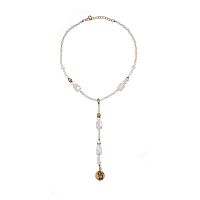 Колье Alcozer&J, с жемчугом и совой, AL-C48AE26-R белый