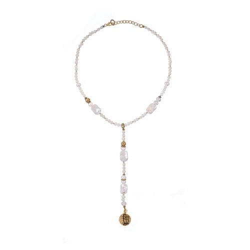 Колье Alcozer&J, с жемчугом и совой, AL-C48AE26-R белый