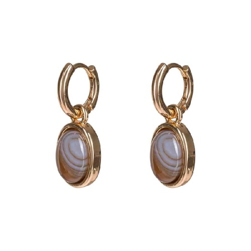 Серьги Fiore Luna COFFE AGATE, LE1201 BR/G