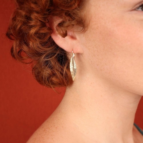 Серьги TARATATA, Olive, в форме листа, TT-W25-02713-20D золотистый фото 2