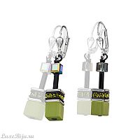 Серьги Coeur de Lion Green-Olive 2838/20-0535