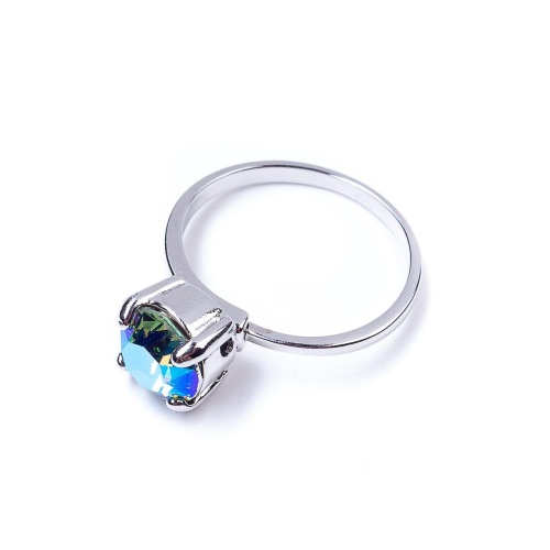 Кольцо Moon Paris, Ringo, разъемное, с кристаллом, MR-22.03-066 бирюзовый