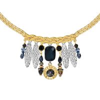 Колье TARATATA, Illusion, с перламутровыми и стеклянными бусинами, TT-W23-07111-204 синий