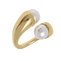 Кольцо VIDDA, Pearl, незамкнутое, с жемчугом, VD23-01648 белый, 17,5