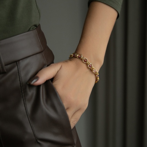 Браслет Lanzerotti, Elisir, с турмалином, LZ-25.10-297 розовый фото 2